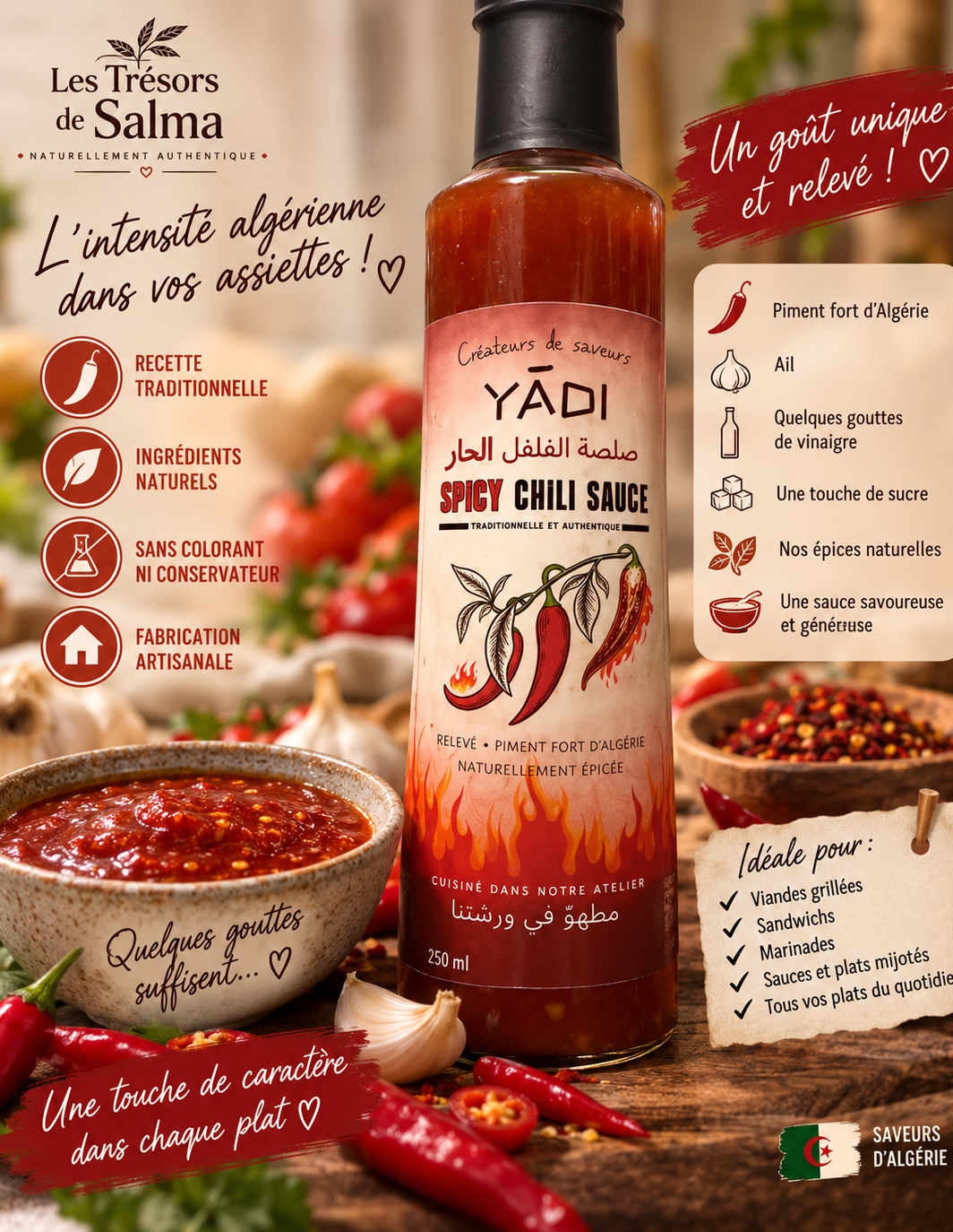 🌶️ Sauce Pimentée Spicy Chili – YADI