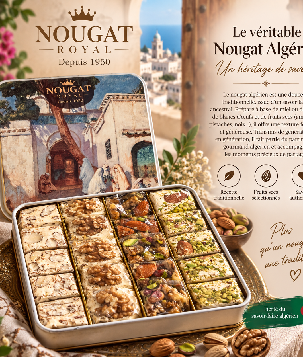 🍯 Nougat Royal – Nougat Algérien 🇩🇿