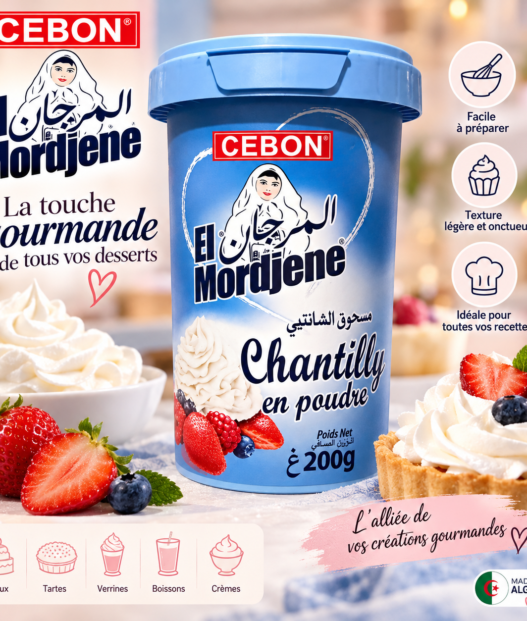 Chantilly en poudre algérienne Cebon-Les trésors de Salma
