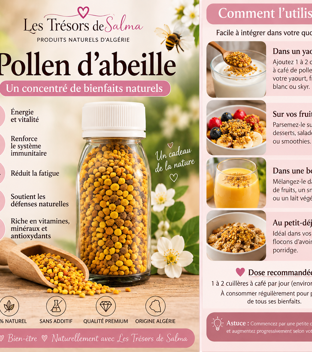 ✨ 🌼 Pollen d’abeille naturel