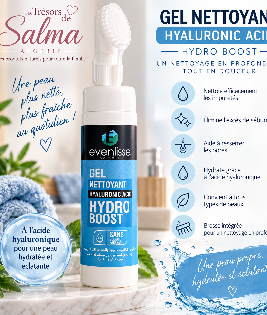 Gel nettoyant visage Hyaluronic Acid – Hydro Boost