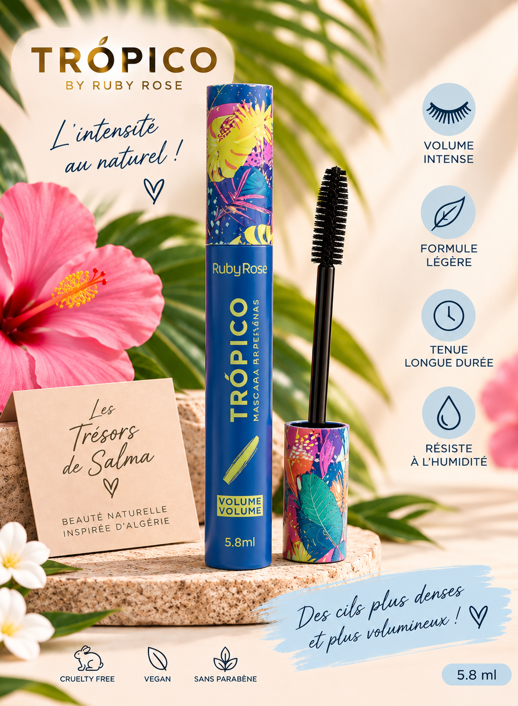 💙 Mascara TRÓPICO – Bleu